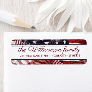 Custom American Flag Red White Stripes Stars