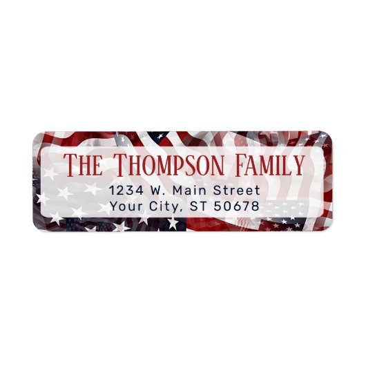 Custom American Flag Red White Stripes Stars (Vorne)