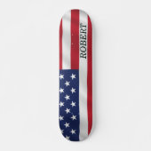 Custom American Flag USA 4. Juli Personalisiert Skateboard (Vorne)