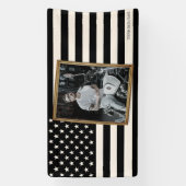 Custom American Flag with Your Photo, Dorm Decor Banner (Vertikal)