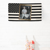 Custom American Flag with Your Photo, Dorm Decor Banner (InSitu)