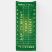Custom American Football Field Kindergeburtstag Banner (Vertikal)