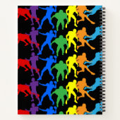 Custom American Football von hinten in die Schule Notizblock (Rückseite)