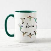 Custom American Hummingbirds Two-Tone-Kaffee-Tasse Tasse (Links)
