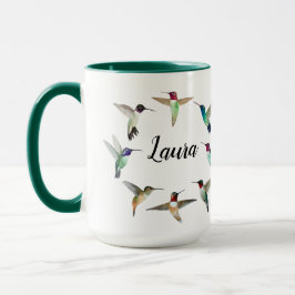 Custom American Hummingbirds Two-Tone-Kaffee-Tasse Tasse
