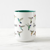 Custom American Hummingbirds Two-Tone-Kaffee-Tasse Tasse (Zentrum)