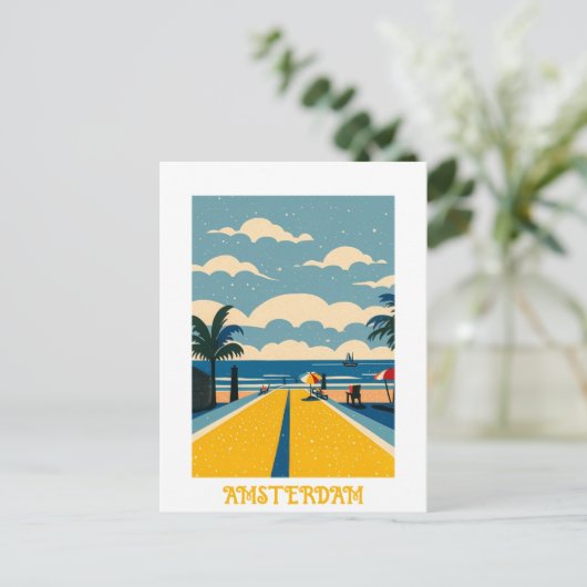 Custom Amsterdam Niederlande Postkarte (Stehend Vorderseite)