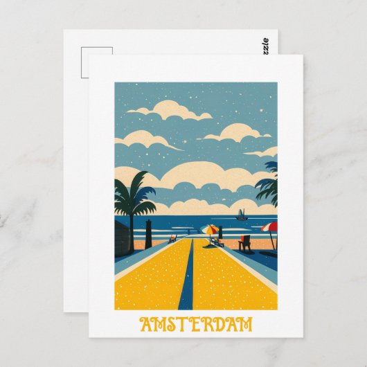 Custom Amsterdam Niederlande Postkarte (Vorne/Hinten)