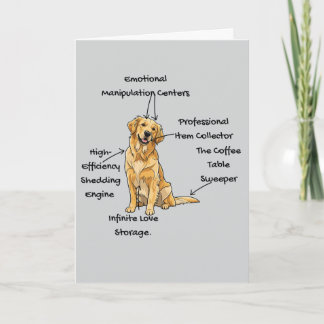 Custom Anatomy of a Golden Retriever Karte