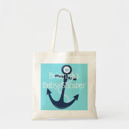 Custom Anchor Nautical Aquamarin Navy Baby Shootin Tragetasche