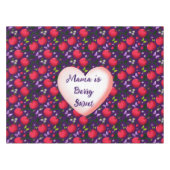 Custom and personalized Cute Cherry Butterfly  Tischdecke (Vorderseite (Horizontal))