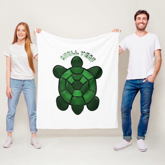 Custom and personalized Cute Turtle  Fleecedecke (Beispiel)