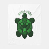 Custom and personalized Cute Turtle  Fleecedecke (Vorderseite)