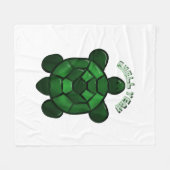 Custom and personalized Cute Turtle  Fleecedecke (Vorderseite (Horizontal))