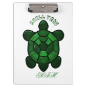 Custom and personalized Cute Turtle  Klemmbrett (Vorderseite)