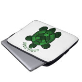 Custom and personalized Cute Turtle  Laptopschutzhülle (Vorne Knopf)