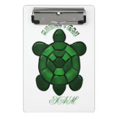 Custom and personalized Cute Turtle  Mini Klemmbrett (Vorderseite)