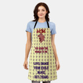 Custom and personalized family quote gift  schürze (Getragen)