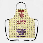 Custom and personalized family quote gift  schürze (Vorderseite)