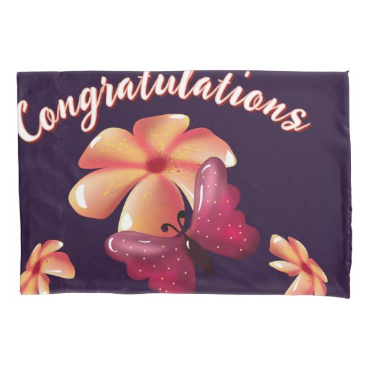 Custom and personalized floral Butterfly Pattern  Kissenbezug (Vorderseite)