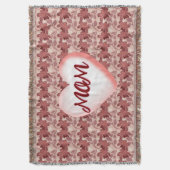 Custom and personalized floral gift for Mom Decke (Vorderseite Vertikal)