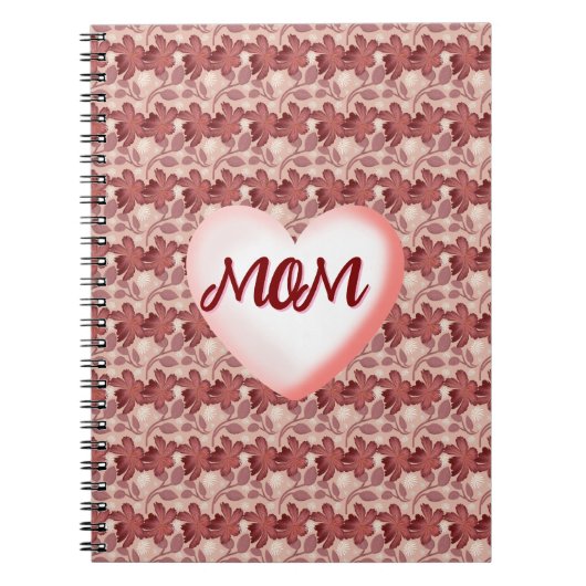 Custom and personalized floral gift for Mom Notizblock (Vorderseite)