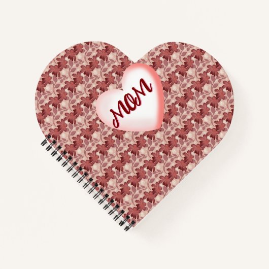 Custom and personalized floral gift for Mom Notizblock (Vorderseite)