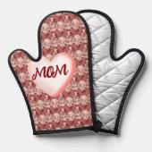 Custom and personalized floral gift for Mom Ofenhandschuh (Vorderseite/Rückseite)
