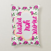 Custom and personalized floral pattern  dekokissen (Vorderseite(Vertikal))