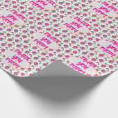 Custom and personalized floral pattern  geschenkpapier (Ecke)