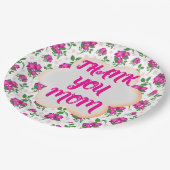 Custom and personalized floral pattern  pappteller (Schrägansicht)