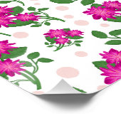 Custom and personalized floral pattern  poster (Ecke)
