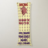 Custom and personalized gift  seitenschläferkissen (Vorderseite Vertikal)