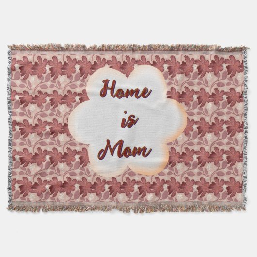Custom and personalized mother's day floral gift  decke (Vorderseite)