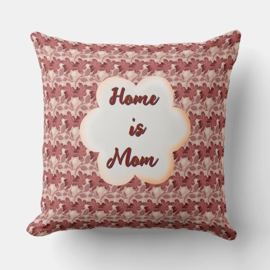 Custom and personalized mother's day floral gift  kissen (Vorderseite)