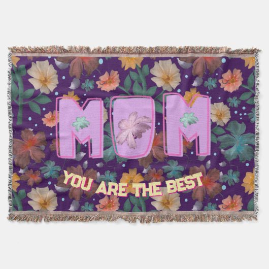 Custom and personalized mother's day gift  lumbar decke (Vorderseite)