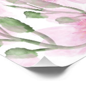 Custom and personalized Thank You Mom Watercolor W Poster (Ecke)