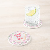 Custom and Personalized watercolor floral pattern  Getränkeuntersetzer (Seite)