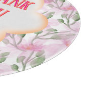 Custom and Personalized watercolor floral pattern  Schneidebrett (Ecke)