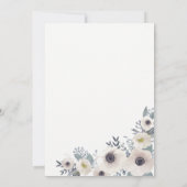 Custom Anemone Bouquet Hochzeit Einladung (Rückseite)