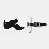 Custom Angel Cat Luggage Tag Gepäckanhänger (Vorderseite horizontal)