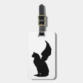 Custom Angel Cat Luggage Tag Gepäckanhänger (Vorderseite vertikal)