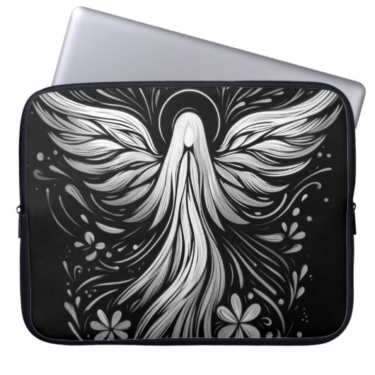 Custom Angel Laptop Bag for Women Electronics Bag Laptopschutzhülle (Vorderseite)