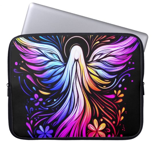 Custom Angel Laptop Bag for Women Electronics Bag Laptopschutzhülle (Vorderseite)