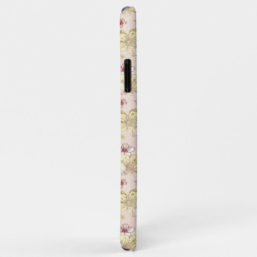 Custom Angesagt Denim Jeans Niedlich Pastell Blume Case-Mate iPhone Hülle (Hinten/Rechts)