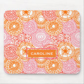 Custom Angesagt Fun Happy Summer Floral Muster Mousepad (Vorne)