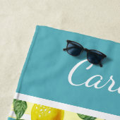 Custom Angesagt Tropical Summer Lemons Fruchtmuste Strandtuch (Beispiel)