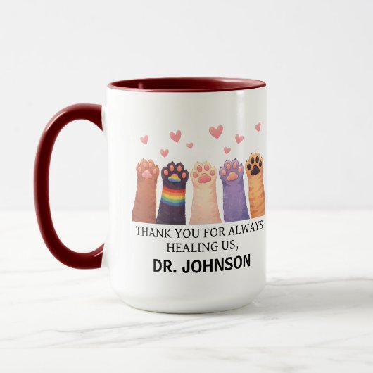 Custom Animal Doctor | Happy Doctor’s Day Tasse (Links)