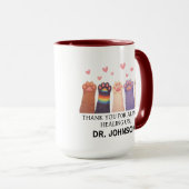 Custom Animal Doctor | Happy Doctor’s Day Tasse (VorderseiteRechts)