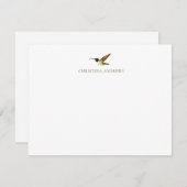 Custom Anna's Hummingbird Mitteilungskarte (Vorne/Hinten)